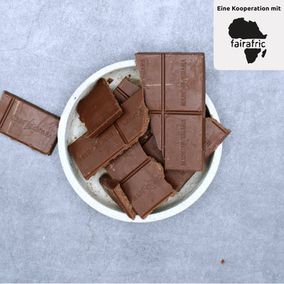 Bio vegane helle Schokolade mit 42 % Kakaoanteil