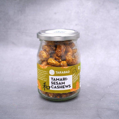 Bio Tamari-Sesam-Cashews - TARABAO- veganer Snack - gewürzte Cashews