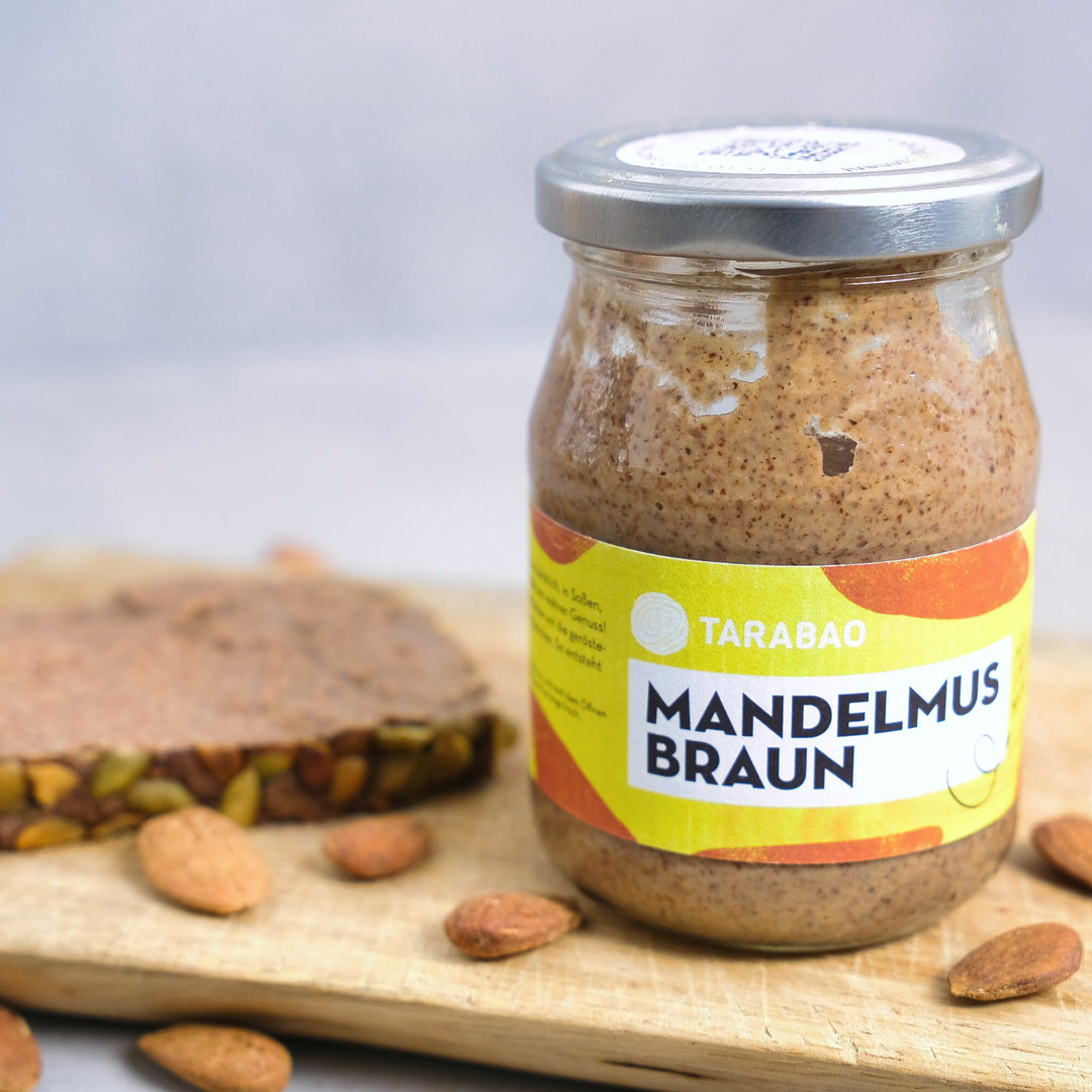 Bio Mandelmus braun online kaufen | TARABAO Bio Lebensmittel online