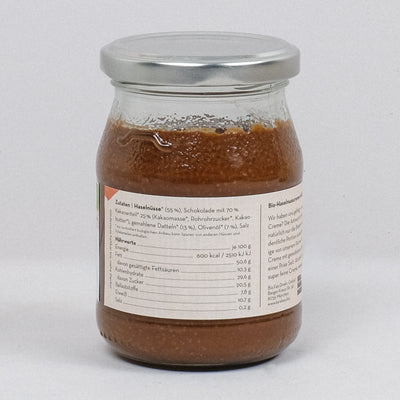 Bio Haselnuss-Schoko-Creme