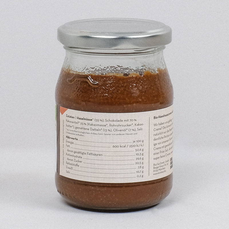 Bio Haselnuss-Schoko-Creme