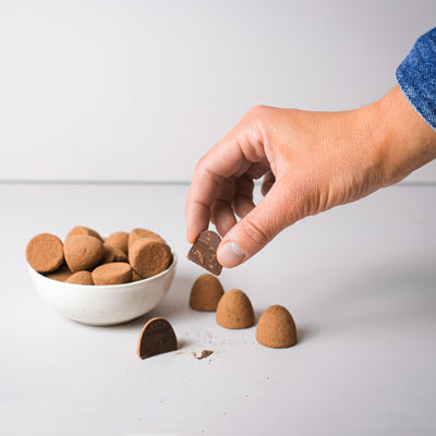 Bio cremige Trüffelpralinen