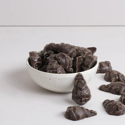 Bio Schoko-Nikolaus aus Zartbitterschokolade mit 70 % Kakaoanteil